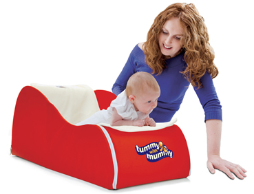Purple Tummy With Mummy® Foldaway Baby & Toddler Seat with Tummy Time 